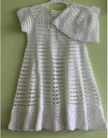 Krikšto suknelė „GLORIA“ su kepurėle dydis 86-98