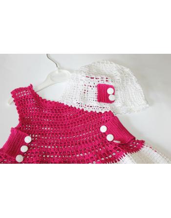 Suknelė "AKVILĖ" su kepuraite dydis 86-98