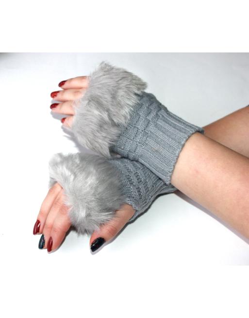 Pirštinės-riešinės "GRAY GLOVES"