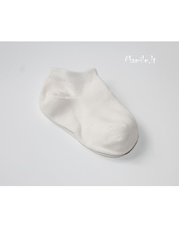 Baltos kojinės kūdikiams "FLOK". Dydžiai 3-9 mėn.