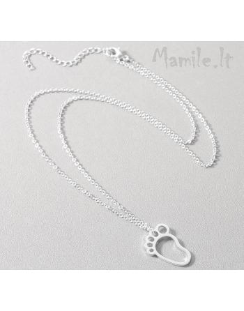 Pakabukai "Kūdikio pėdutė "SILV"