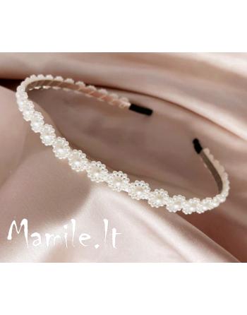 Baltų gėlyčių lankeliai "VIJERA"