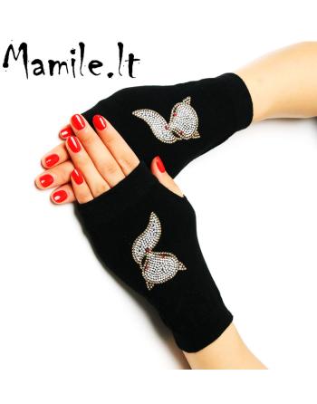 Pirštinės-riešinės "ŽĖRINTI LAPĖ"