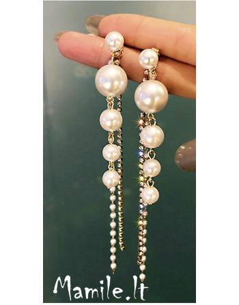 Puošnūs auskarai: du viename "PERLŲ ŽARA"