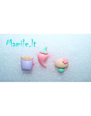 3 žiedukų rinkiniai "GARDI TRIJULĖ"