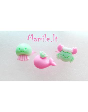 3 žiedukų rinkiniai "AQUA"