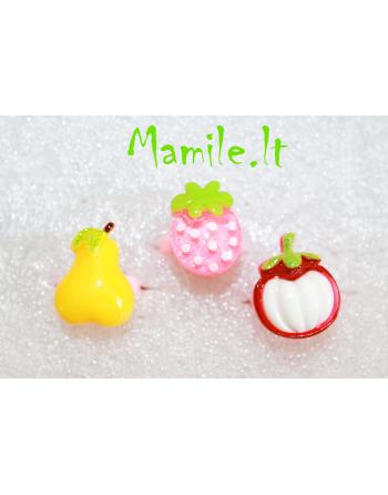 3 žiedukų rinkiniai "SODO SPALVOS"