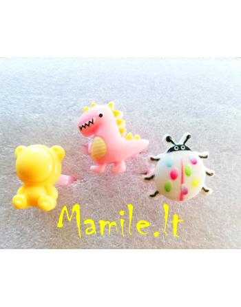 3 žiedukų rinkiniai "DINOZAURO ŠVENTĖ"