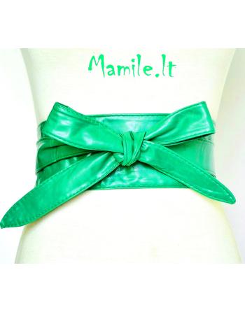 Elegantiški platūs surišami diržai "GREENY"