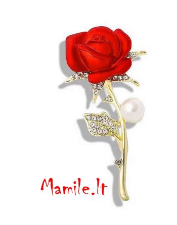 Elegantiškos Sagės „ŽĖRINTI ROŽĖ“