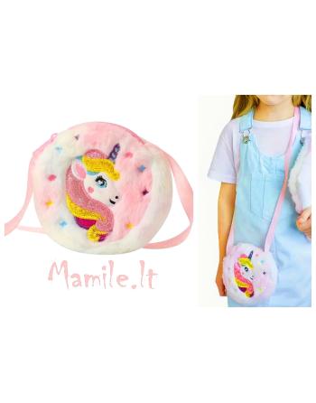 Vaikiškas kailinis rankinukas "VIENARAGIS"