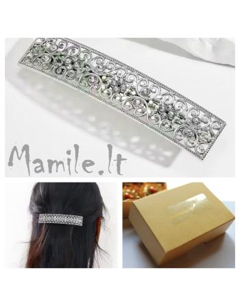 Puošnūs plaukų segtukai su žėručiais „RETRO“