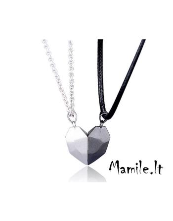 Magnetiniai širdelių papuošalai poroms. Su DEFEKTUKU