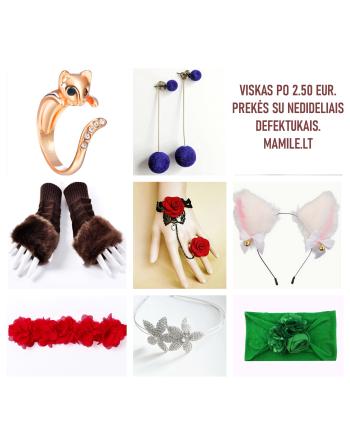 Prekės su DEFEKTAIS po 2,50 eur.