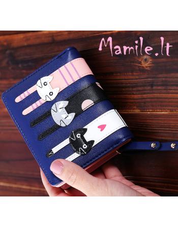 Vaikiškos piniginės "KATINUKAI" su nedideliais DEFEKTUKAIS